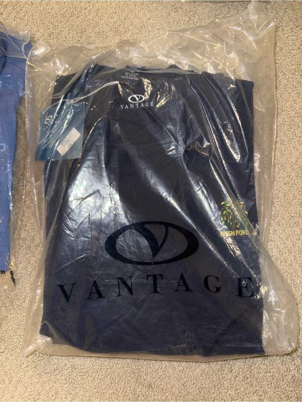 Vantage Men’s XXL Fresh Pond Navy Golf Windshirt Pullover NWT